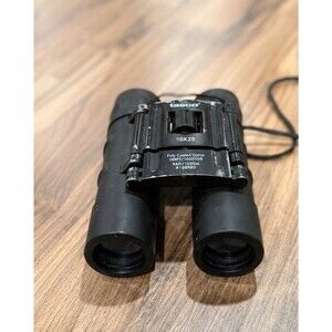Tasco 10x25 Compact Folding Binoculars 168RBD Black With Strap